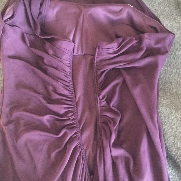 David’s Bridal mesh one shoulder illusion dress - Picture 4 of 8